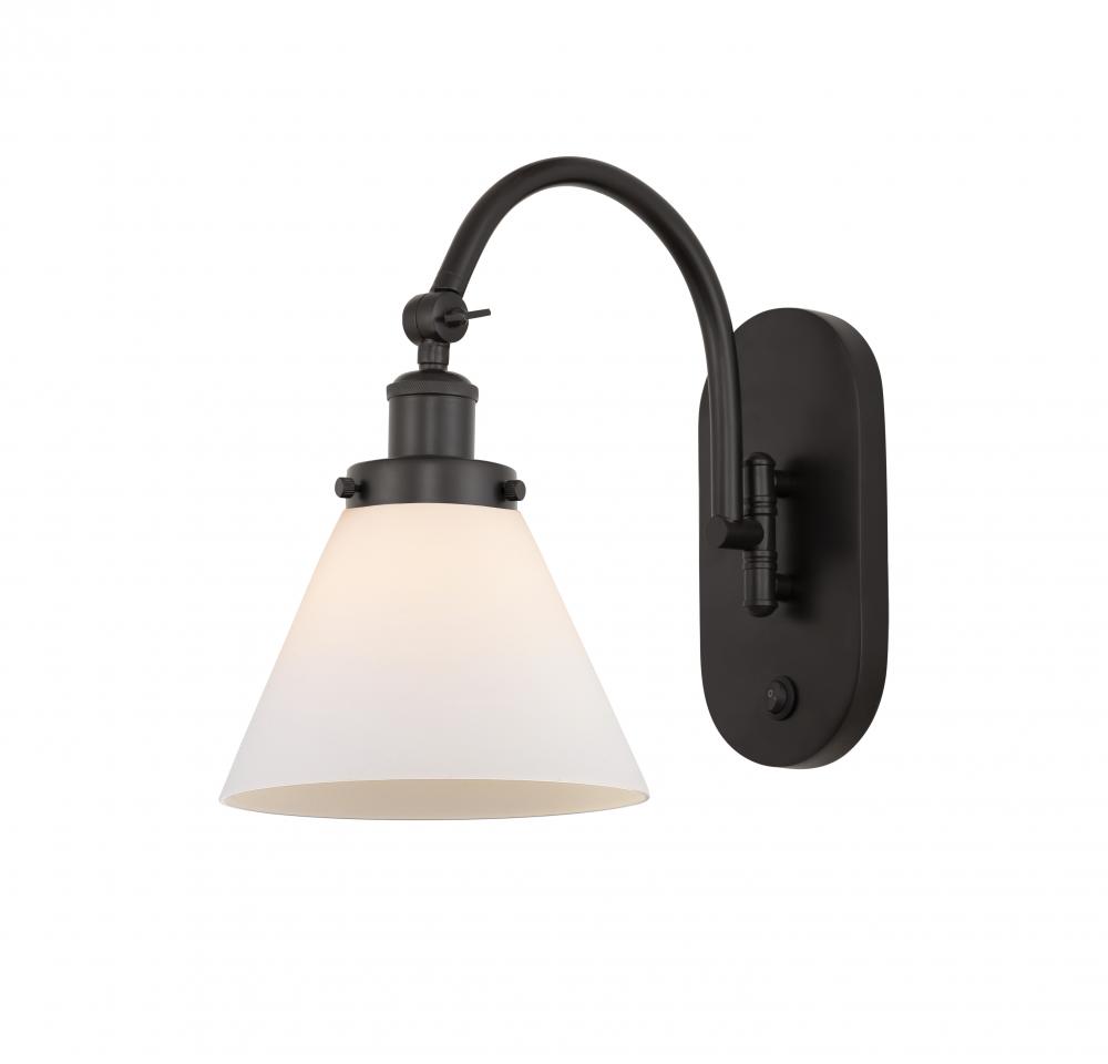 Cone - 1 Light - 8 inch - Oil Rubbed Bronze - Adjustable Swing Arm