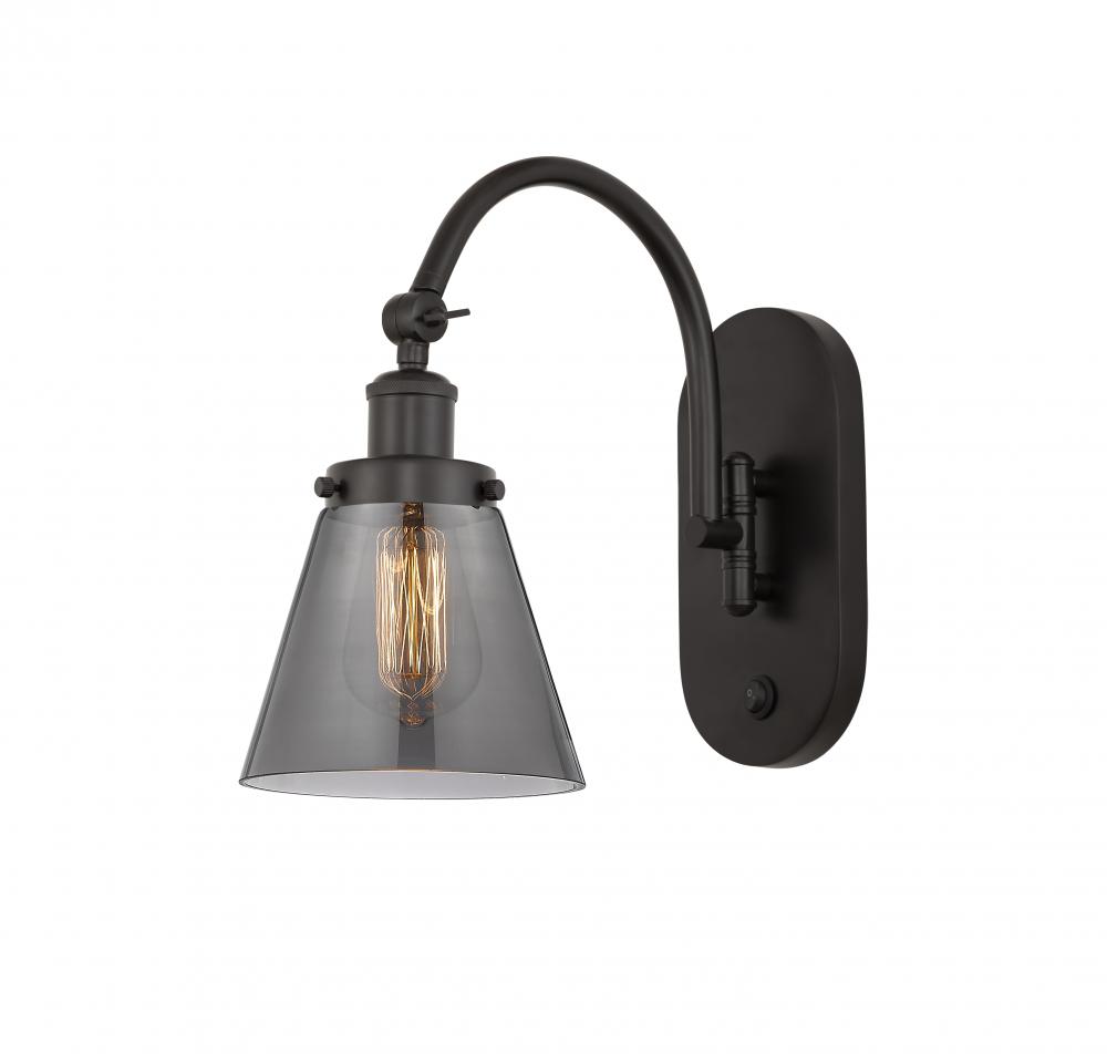 Cone - 1 Light - 6 inch - Oil Rubbed Bronze - Adjustable Swing Arm