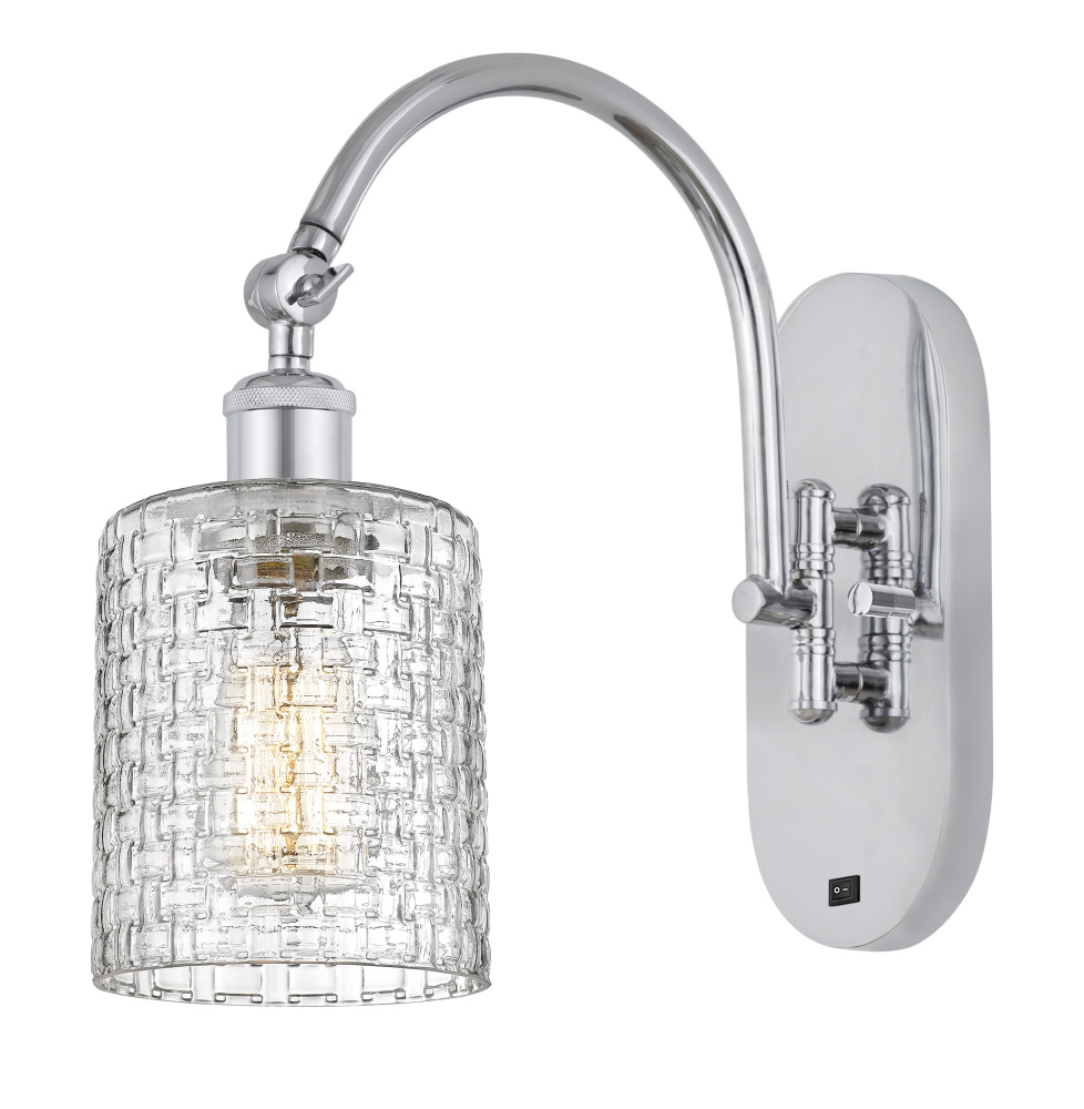 Cobbleskill - 1 Light - 5 inch - Polished Chrome - Adjustable - Sconce