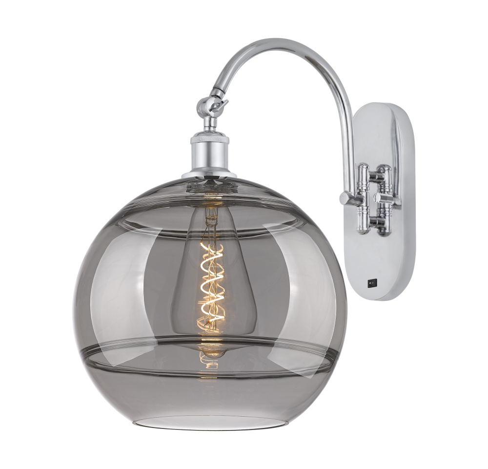 Rochester - 1 Light - 12 inch - Polished Chrome - Adjustable - Sconce