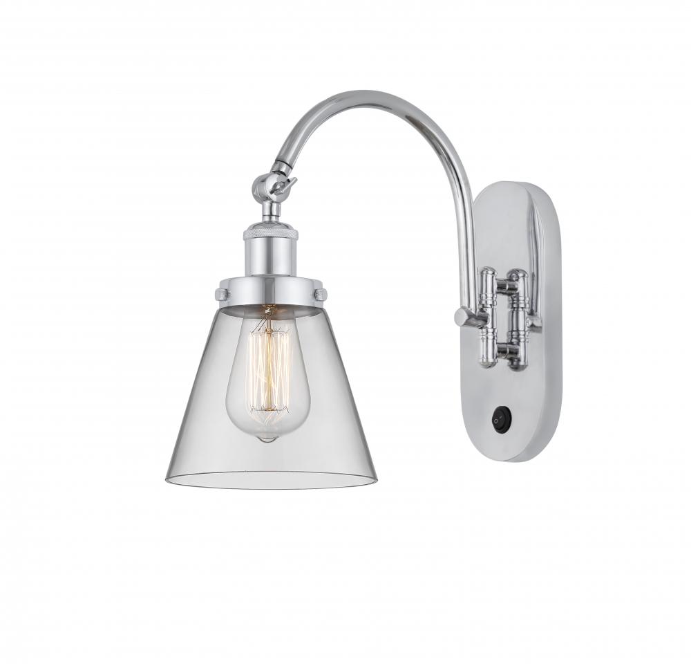 Cone - 1 Light - 6 inch - Polished Chrome - Adjustable Swing Arm