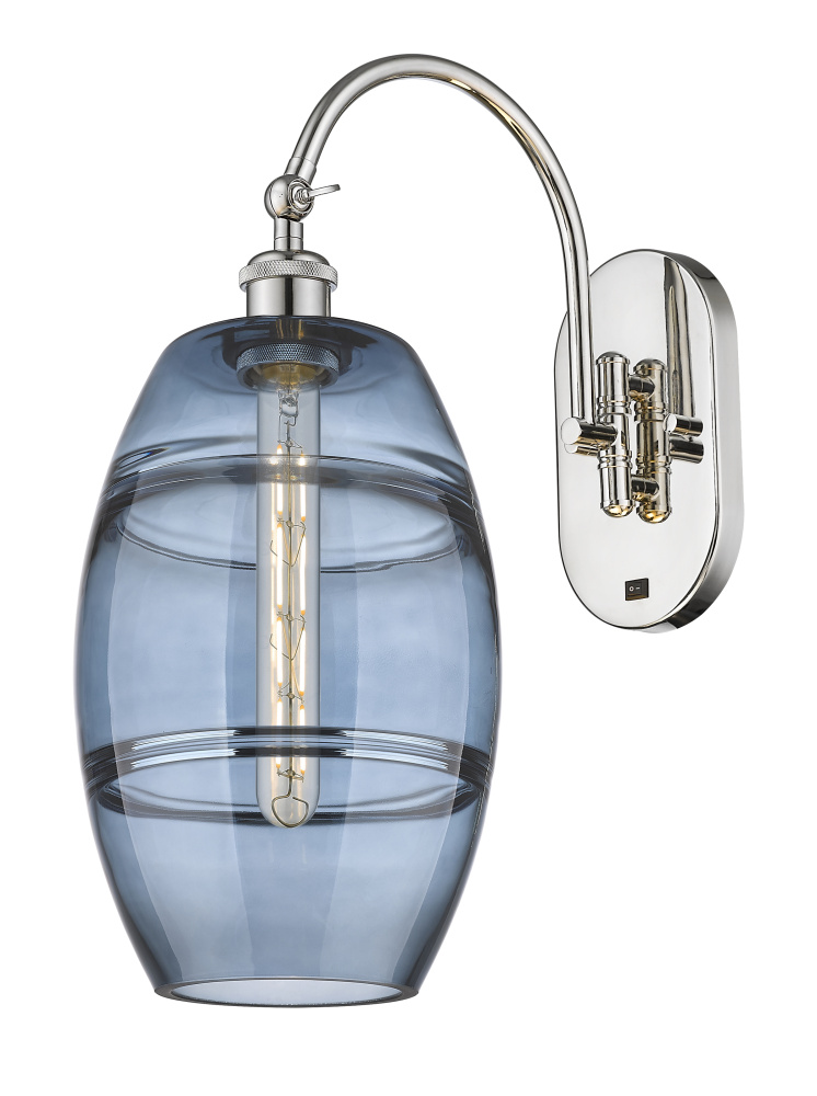 Vaz - 1 Light - 8 inch - Polished Nickel - Adjustable - Sconce