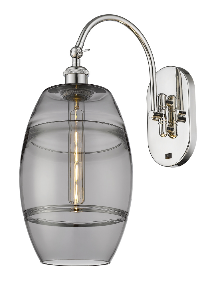 Vaz - 1 Light - 8 inch - Polished Nickel - Adjustable - Sconce