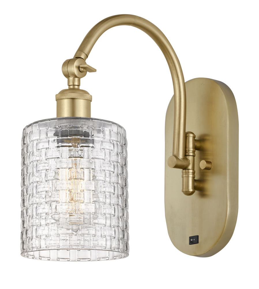 Cobbleskill - 1 Light - 5 inch - Satin Gold - Adjustable - Sconce