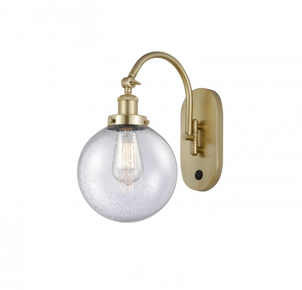 Beacon - 1 Light - 8 inch - Satin Gold - Adjustable Swing Arm