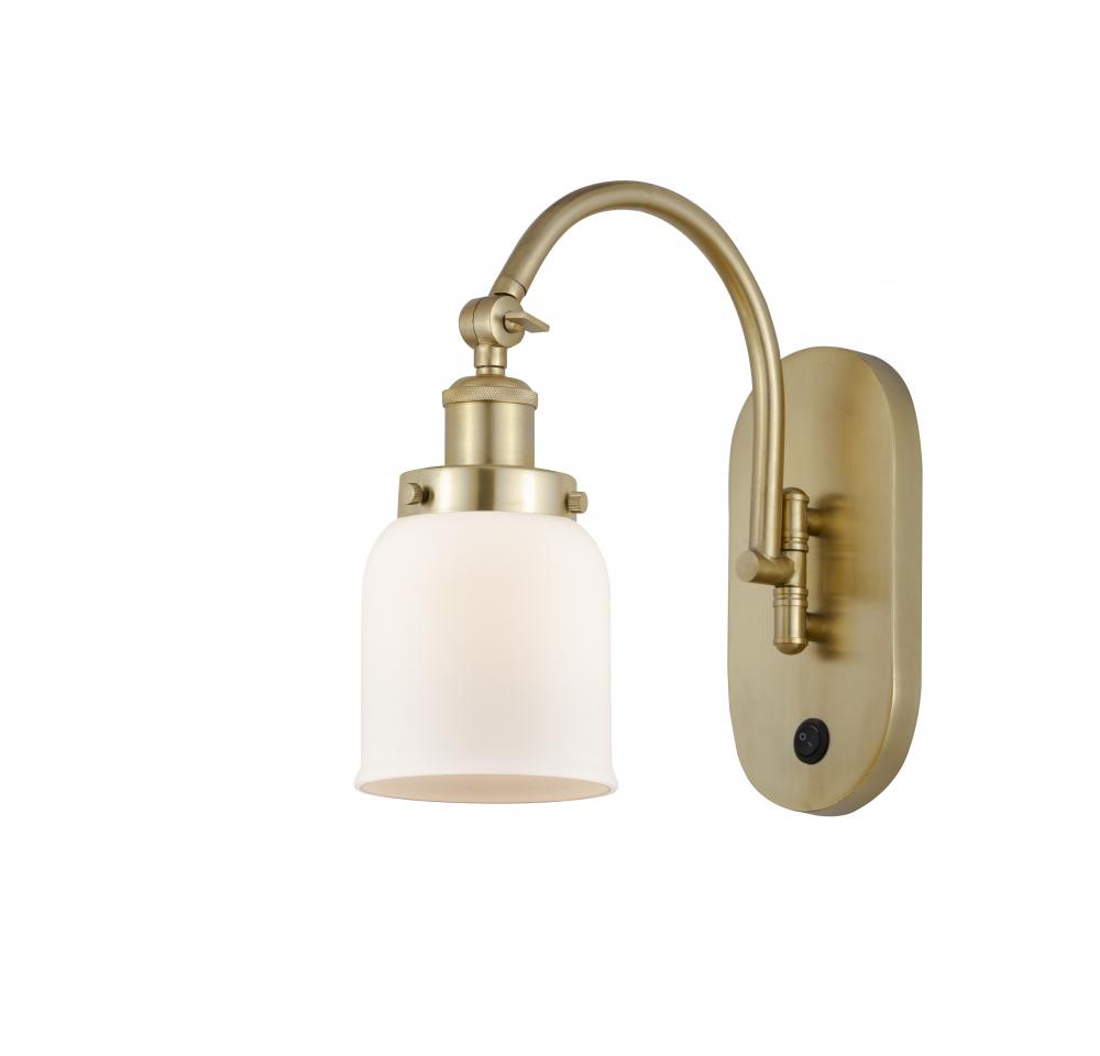 Bell - 1 Light - 5 inch - Satin Gold - Adjustable Swing Arm