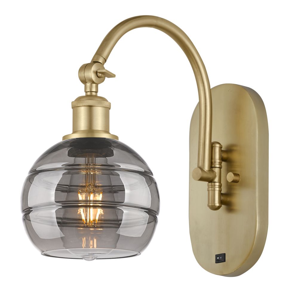 Rochester - 1 Light - 6 inch - Satin Gold - Adjustable - Sconce