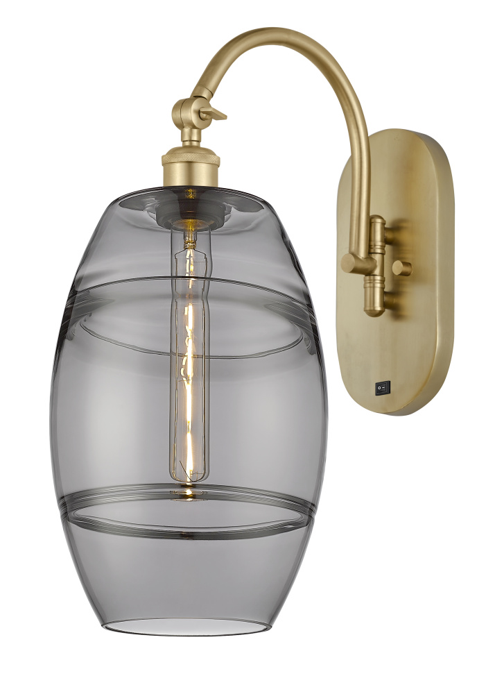 Vaz - 1 Light - 8 inch - Satin Gold - Adjustable - Sconce