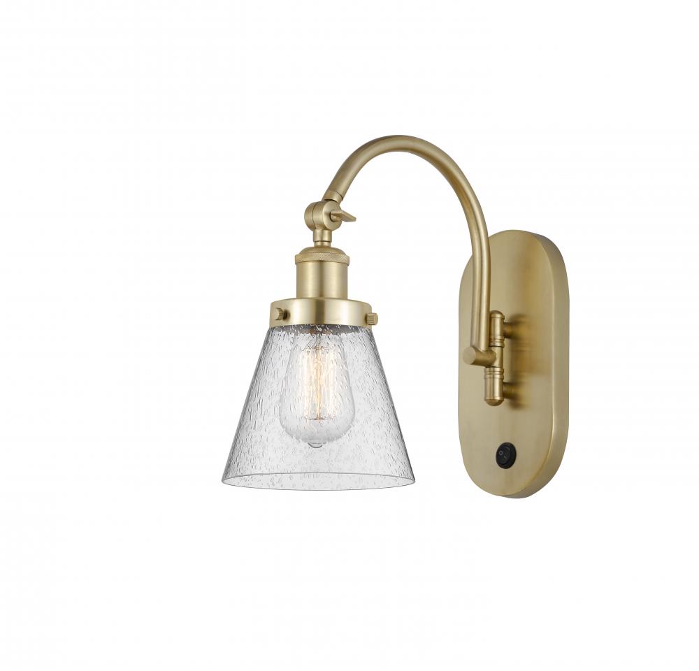 Cone - 1 Light - 6 inch - Satin Gold - Adjustable Swing Arm