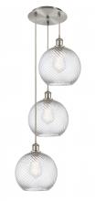 Innovations Lighting 113B-3P-SN-G1214-10 - Athens Multi-Pendant