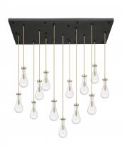 Innovations Lighting 154BK-451-1P-CB-G451-5CL - Owego - 13 Light - 54 inch - Champagne Bronze - Multi Pendant