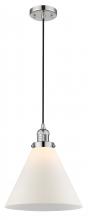 Innovations Lighting 201C-PN-G41-L - Cone - 1 Light - 12 inch - Polished Nickel - Cord hung - Mini Pendant