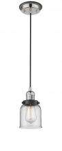 Innovations Lighting 201CBP-PNBK-G52 - Bell - 1 Light - 5 inch - Polished Nickel - Cord hung - Mini Pendant