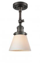 Innovations Lighting 201F-OB-G61 - Cone - 1 Light - 6 inch - Oil Rubbed Bronze - Adjustable Semi-Flush Mount