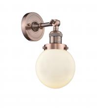 Innovations Lighting 203-AC-G201-6 - Beacon - 1 Light - 6 inch - Antique Copper - Adjustable Sconce