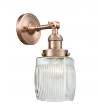 Innovations Lighting 203-AC-G302 - Colton - 1 Light - 6 inch - Antique Copper - Adjustable Sconce