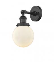 Innovations Lighting 203-OB-G201-6 - Beacon - 1 Light - 6 inch - Oil Rubbed Bronze - Adjustable Sconce