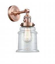 Innovations Lighting 203SW-AC-G182 - Canton - 1 Light - 7 inch - Antique Copper - Adjustable Sconce