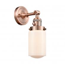 Innovations Lighting 203SW-AC-G311 - Dover - 1 Light - 5 inch - Antique Copper - Adjustable Sconce