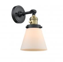 Innovations Lighting 203SW-BAB-G61-LED - Cone - 1 Light - 6 inch - Black Antique Brass - Adjustable Sconce