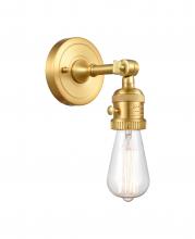 Innovations Lighting 203SW-SG - Bare Bulb - 1 Light - 5 inch - Satin Gold - Adjustable Sconce