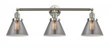 Innovations Lighting 205-SN-S-G43 - Large Cone 3 Light Bath Vanity Light