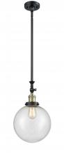 Innovations Lighting 206-BAB-G204-10 - Beacon - 1 Light - 10 inch - Black Antique Brass - Stem Hung - Adjustable Mini Pendant