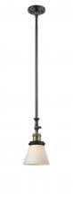 Innovations Lighting 206-BAB-G61 - Cone - 1 Light - 6 inch - Black Antique Brass - Stem Hung - Adjustable Mini Pendant