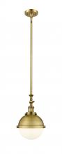 Innovations Lighting 206-BB-HFS-81-BB - Hampden - 1 Light - 9 inch - Brushed Brass - Stem Hung - Adjustable Mini Pendant