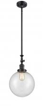 Innovations Lighting 206-BK-G204-10 - Beacon - 1 Light - 10 inch - Matte Black - Stem Hung - Adjustable Mini Pendant