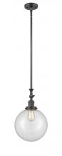 Innovations Lighting 206-OB-G202-10 - Beacon - 1 Light - 10 inch - Oil Rubbed Bronze - Stem Hung - Adjustable Mini Pendant