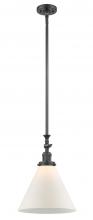 Innovations Lighting 206-OB-G41-L - Cone - 1 Light - 12 inch - Oil Rubbed Bronze - Stem Hung - Adjustable Mini Pendant