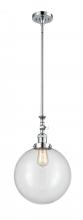 Innovations Lighting 206-PC-G202-12 - Beacon - 1 Light - 12 inch - Polished Chrome - Stem Hung - Adjustable Mini Pendant