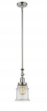 Innovations Lighting 206-PN-G182 - Canton - 1 Light - 6 inch - Polished Nickel - Stem Hung - Adjustable Mini Pendant