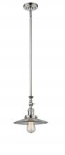 Innovations Lighting 206-PN-G2 - Halophane - 1 Light - 9 inch - Polished Nickel - Stem Hung - Adjustable Mini Pendant