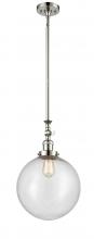 Innovations Lighting 206-PN-G204-12 - Beacon - 1 Light - 12 inch - Polished Nickel - Stem Hung - Adjustable Mini Pendant