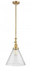 Innovations Lighting 206-SG-G44-L - Cone - 1 Light - 12 inch - Satin Gold - Stem Hung - Adjustable Mini Pendant