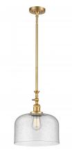 Innovations Lighting 206-SG-G74-L - Bell - 1 Light - 12 inch - Satin Gold - Stem Hung - Adjustable Mini Pendant