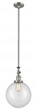 Innovations Lighting 206-SN-G202-10 - Beacon - 1 Light - 10 inch - Brushed Satin Nickel - Stem Hung - Adjustable Mini Pendant