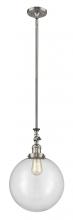 Innovations Lighting 206-SN-G202-12 - Beacon - 1 Light - 12 inch - Brushed Satin Nickel - Stem Hung - Adjustable Mini Pendant