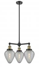 Innovations Lighting 207-BAB-G165-LED - Geneseo - 3 Light - 26 inch - Black Antique Brass - Stem Hung - Chandelier