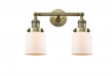 Innovations Lighting 208-AB-G51 - Bell - 2 Light - 16 inch - Antique Brass - Adjustable Bath Vanity Light