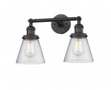 Innovations Lighting 208-BK-G64 - Cone - 2 Light - 16 inch - Matte Black - Adjustable Bath Vanity Light