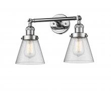 Innovations Lighting 208-PC-G64 - Cone - 2 Light - 16 inch - Polished Chrome - Adjustable Bath Vanity Light