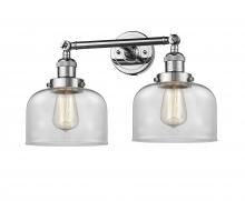 Innovations Lighting 208-PC-G72 - Bell - 2 Light - 19 inch - Polished Chrome - Adjustable Bath Vanity Light