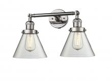 Innovations Lighting 208-PN-G42 - Cone - 2 Light - 18 inch - Polished Nickel - Adjustable Bath Vanity Light
