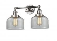 Innovations Lighting 208-PN-G72 - Bell - 2 Light - 19 inch - Polished Nickel - Adjustable Bath Vanity Light