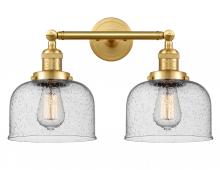 Innovations Lighting 208-SG-G74 - Bell - 2 Light - 19 inch - Satin Gold - Adjustable Bath Vanity Light