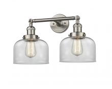 Innovations Lighting 208-SN-G72 - Bell - 2 Light - 19 inch - Brushed Satin Nickel - Adjustable Bath Vanity Light