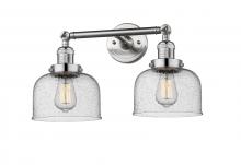 Innovations Lighting 208-SN-G74 - Bell - 2 Light - 19 inch - Brushed Satin Nickel - Adjustable Bath Vanity Light